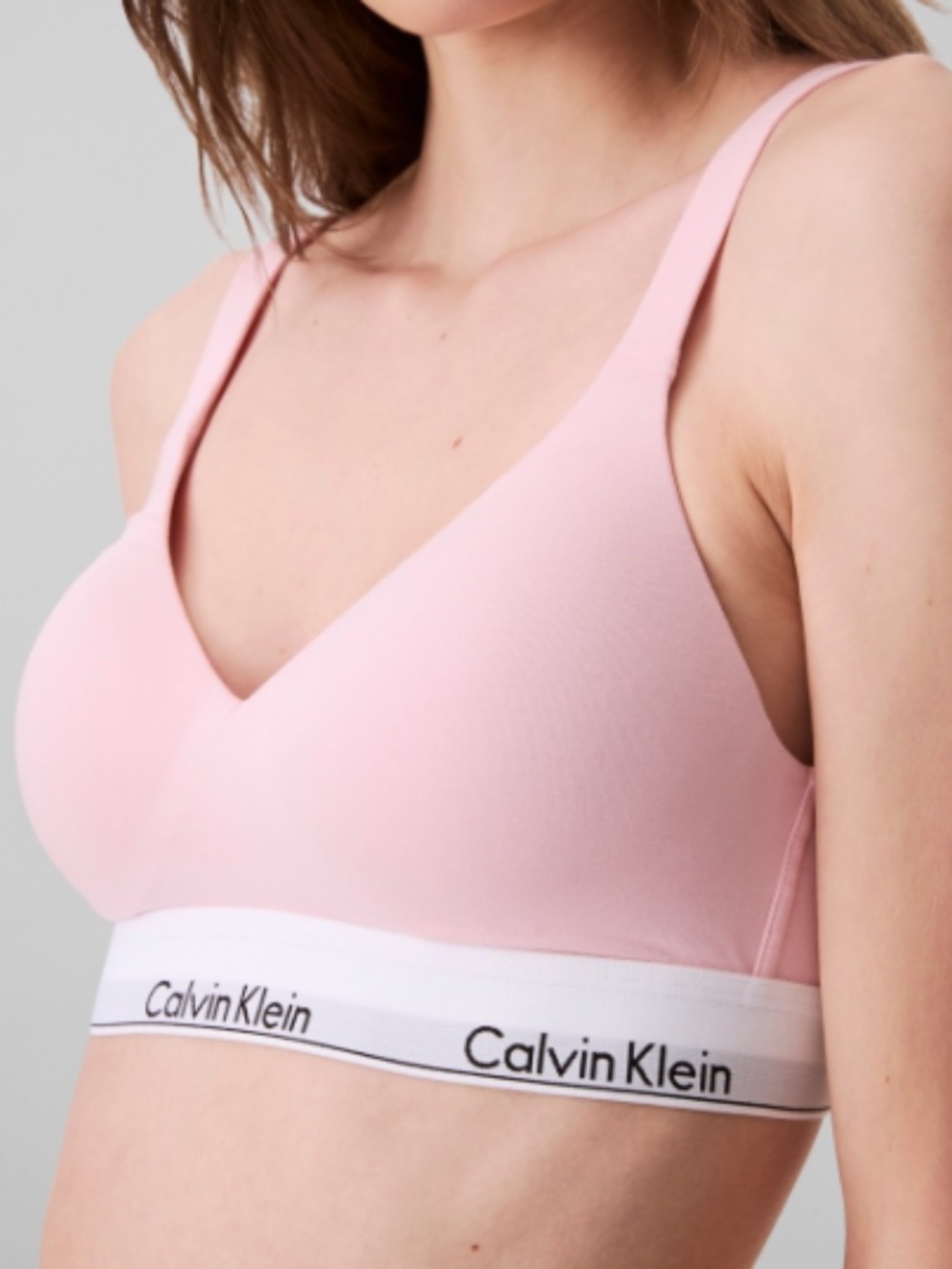 Calvin Klein Women's Icon Cotton Modal Lift Bralette - Pink